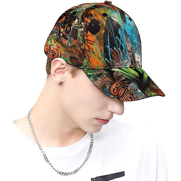 WoWstyle Cool Baseball Caps for Men Vintage Graffiti Snapback Hats