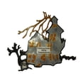 thumbnail image 2 of ID 0862 Haunted House Patch Halloween Scary Scene Embroidered Iron On Applique, 2 of 2