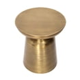 thumbnail image 3 of HomeRoots 517827 19 in. Metal Round End Table, Gold, 3 of 5