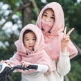thumbnail image 4 of kaondbfi Kids Summer Travel Essentials Clothing Accessories Beanie Hats for Girls and Boys Face Headgear Bib Outdoor Hat Warm Plush Children's Cold-proof Riding Hats, 4 of 5