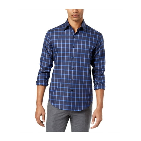 - tasso elba mens windowpane button up shirt