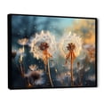 thumbnail image 2 of Designart "Morning Moments with Dandelions II" Floral Floater Framed Canvas Print, 2 of 7