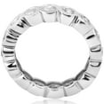 thumbnail image 2 of Pompeii 2ct Bezel Diamond Eternity Stackable Wedding Ring 14k White Gold (G/H,SI2-SI3), 2 of 4