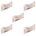 thumbnail image 2 of Wweixi Stylish PVC Waterproof Waist Line For Wall Sturdy And Easy To Clean Wood Marbling SelfAdhesive Skirting Line Safe brown peony 5Set, 2 of 6