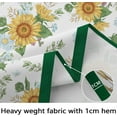 thumbnail image 3 of Sunflower Oval Tablecloth Yellow Floral Oval Tablecloth, Indoor/Outdoor Waterproof Fabric Wrinkle Free Durable Oval Tablecloth for Oval Tables 54 X 72 Inch, 3 of 5