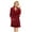 Burgundy, variant on U2SKIIN Women Fleece Robe, Short Cozy Plush Robes for Womens Soft Shawl Collar Warm Spa Bathrobe(Black, XX-3X-Large)