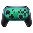 thumbnail image 5 of eXtremeRate Chameleon Glossy Faceplate and Backplate for Nintendo Switch Pro Controller, Green Purple DIY Replacement Shell Housing Case for Nintendo Switch Pro - Controller NOT Included, 5 of 9