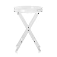 thumbnail image 1 of STAWAY Acrylic Folding Tray Table - Clear Side Table with X-Leg Design, Portable & Stylish for Living Room, Bedroom, or Office - Perfect for Coffee & Snacks, 1 of 8