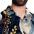 thumbnail image 5 of Tmall Men's Button Down Casual Hawaiian Print Short Sleeve Summer Beach Shirt, 5 of 6