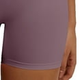 thumbnail image 3 of Biker Shorts for Women Cross Waist Yoga Workout Spandex Shorts Tummy Control Soft Athletic Running Gym Shorts, 3 of 5