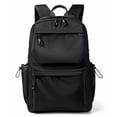 thumbnail image 1 of Mochila de moda Bolsas impermeables Bolsa de viaje de gran capacidad Bolsillos múltiples con puerto de carga USB (negro), 1 of 5