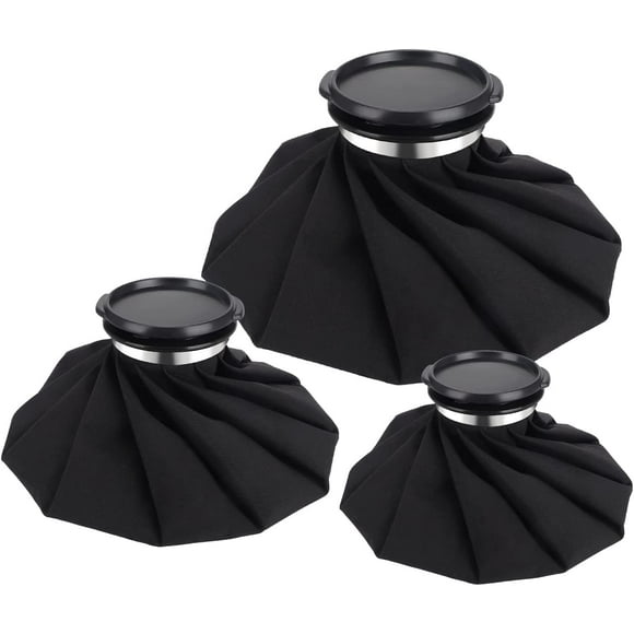 Zshan Ice Bag [15Cm, 23Cm, 28Cm] Reusable Hot Cold Ice Pouch For Head, Back, Neck, Shoulder, etc. Sports Injuries Pain Relief, 3 Unit