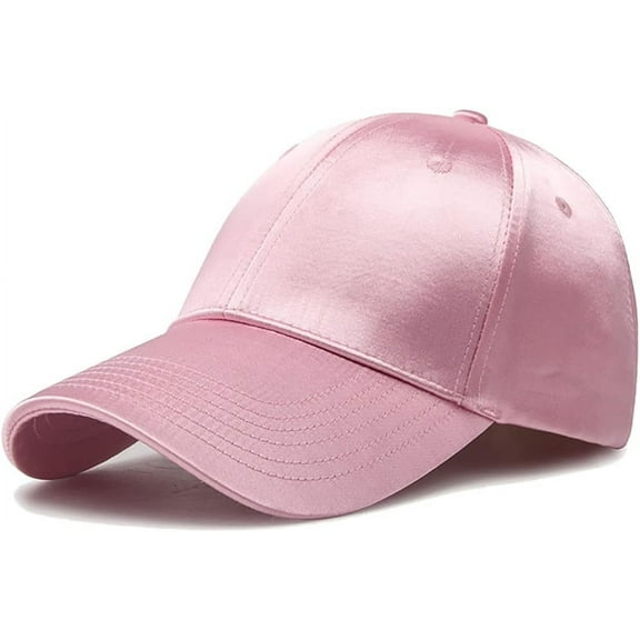 YooGuoGuo Unisex Plain Polyester Satin Baseball Cap Sun Protection Visor Trucker Hats for Women Men Outdoor Dad Hat Breathable