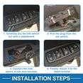 thumbnail image 7 of Unique Bargains Power Window Switch Front Left Driver Side Window Control Switch for Hyundai Elantra Move 2012-2016 Black, 7 of 7