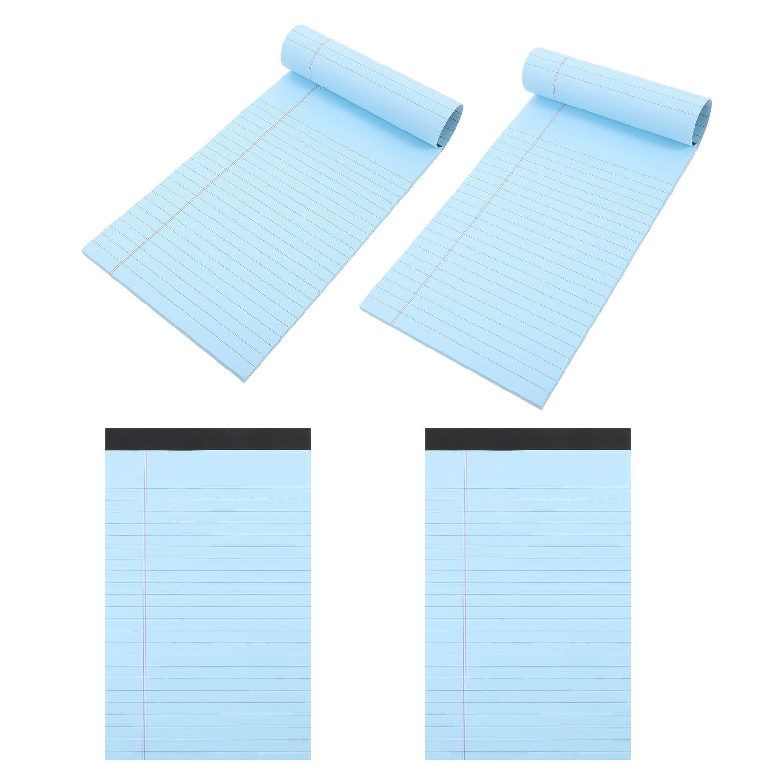 Minkissy 4Pcs Notepad for Work Notebook Blue Paper Home Use