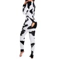 thumbnail image 4 of Combinaison Imprimée Bouton Fonctionnel Bouton Flip-on Pyjama Adulte Bouton Fonctionnel, 4 of 6