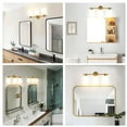 thumbnail image 5 of Lucere 3-Light Bathroom Vanity Light, Gold Wall Light with Frosted Glass Shade, E26 Bulb Base (Bulb not included), 5 of 7