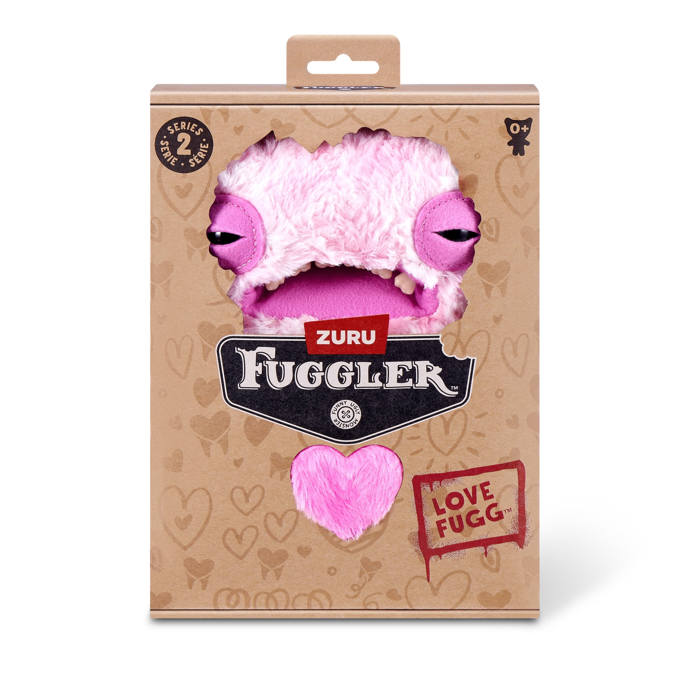 Fuggler Love Fugg 9-Inch Plush (Wide Eyes Weirdo) by ZURU – Funny Ugly Monster Stuffed Animal, Creepy-Cute Valentines Collectible Plush Toy for Kids, Tweens, Teens & Adults