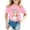 1-Pink539, variant on Wxolcjlv Girls Summer Cute Tee Casual Cartoon Cat Print Short Sleeve T-Shirt, Szies 0-13