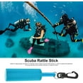 thumbnail image 3 of Scuba Rattle Stick, Aluminum Alloy Underwater Shaker with Clip, Scuba Diving Rattle Stick, Scuba Safety Rattle, Noise Maker Signal Bell Diving Stick Underwater Communication Device for Diving Scuba, 3 of 8