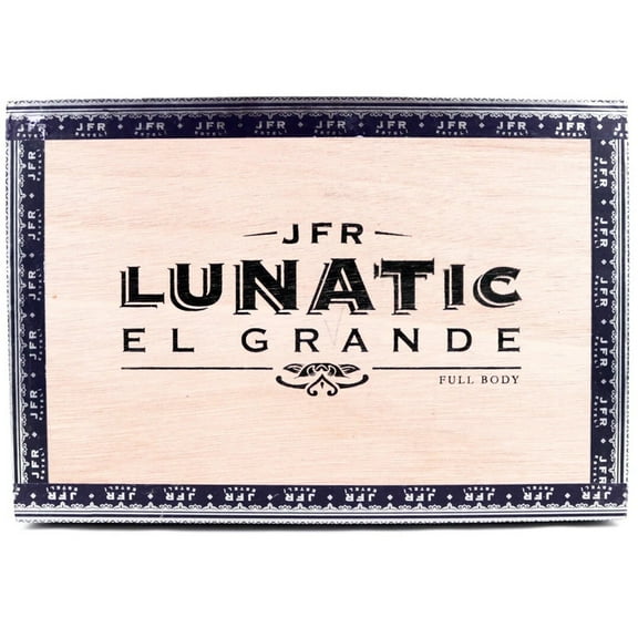 Lunatic El Grande Maduro Empty Wood Cigar Box 9.25" x 6.25" x 5.25"