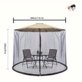 thumbnail image 2 of Deluxe UV-Resistant Sunshade Canopy – Ultra-Durable Mosquito Netting - Perfect for Outdoor Patio & Garden Use, Excludes Support Rods, 2 of 17
