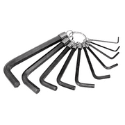 HEX KEY SET 10 PC. METRIC 1.5MM TO 10MM ON A RING