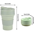 thumbnail image 2 of Collapsible Coffee Cup, Portable Foldable Travel Mug, Durable And Reusable Camping Cup, Silicone Foldable Mug With Lid, 2 of 5