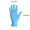 thumbnail image 3 of 10-Pack Disposable Heavy Duty Nitrile Gloves - Medium Size, Non-Slip, Chemical Resistant, Ambidextrous, for Cooking, Cleaning, Gardening, Mechanic, Hair Coloring, Food Prep Blue, 3 of 7