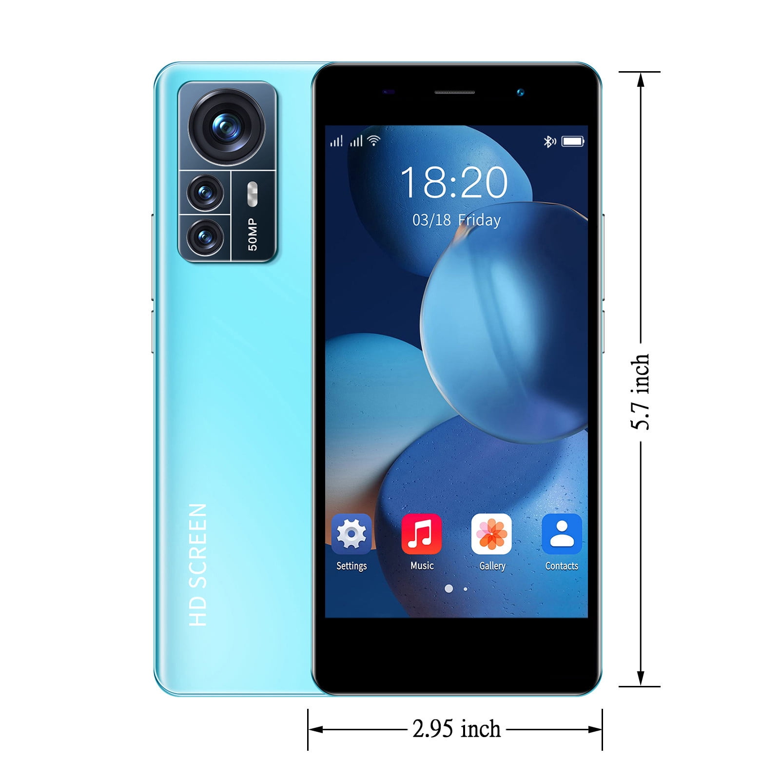VBVC 12 Pro, Android 5.1, 5.0 Inch HD Full-Screen Smart