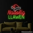 thumbnail image 3 of Glowneon Nadolig Llawen Neon Sign, Merry Christmas Led Sign, Santa Hat Neon Light, Christmas Decor, 3 of 5