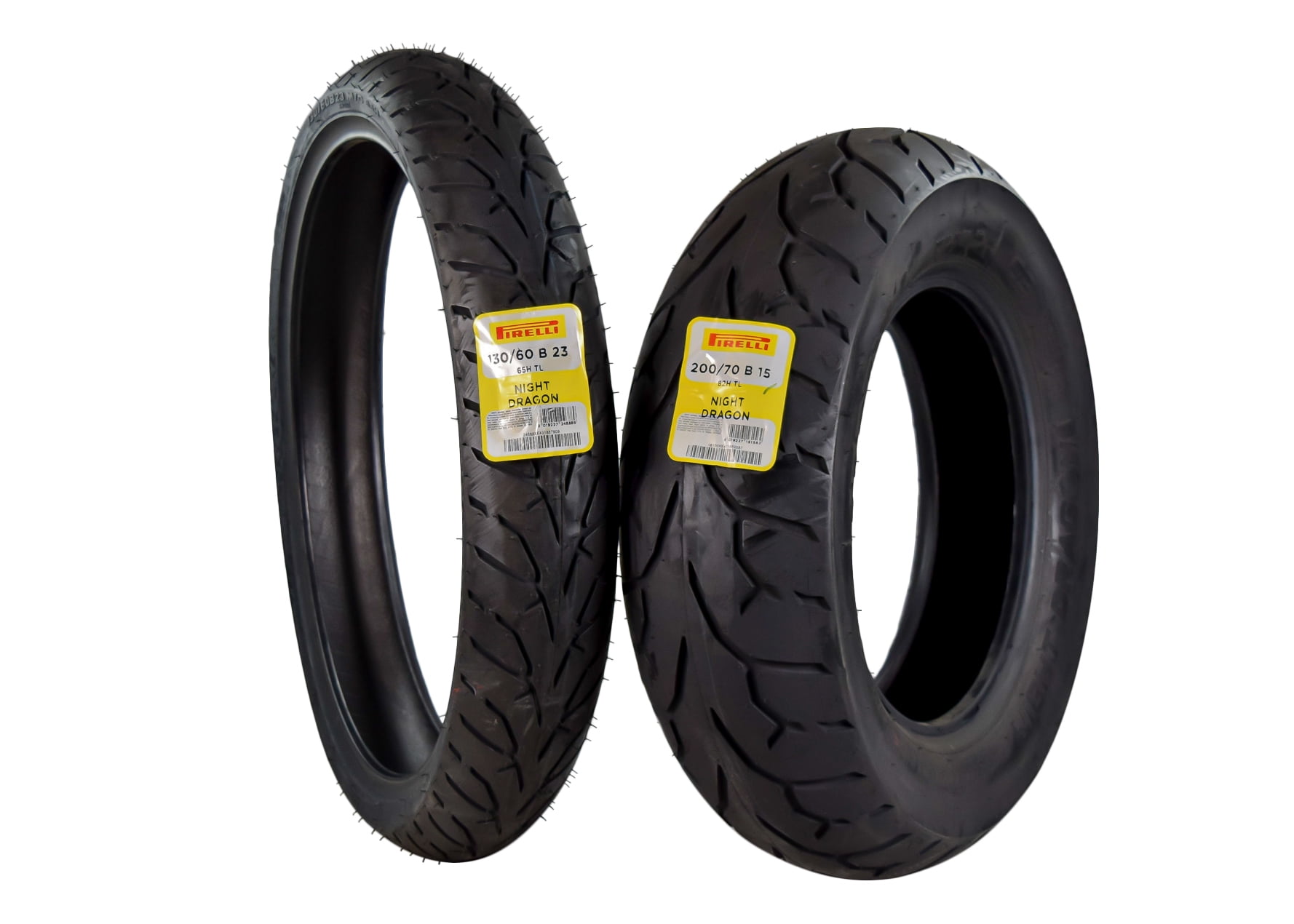 Pirelli Night Dragon 130/60B23 200/70B15 Front & Rear Cruiser Motorcycle Tire Set
