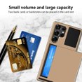 thumbnail image 7 of SOATUTO for Samsung S22 Ultra Phone Case Credit Card Holder Shell Wallet Case Slide Cover Dual Layer Hard PC Soft TPU Rubber Cover Phone Case for Samsung Galaxy S22 Ultra 5G 6.8 inch - Rose Gold, 7 of 7