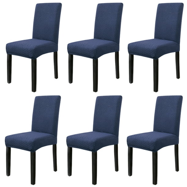 Chair Covers Set of 6, Stretch Dining Chairs Covers Jacquard Removable