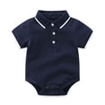 thumbnail image 4 of 3PCS Toddler Boy Clothes Baby Boys Bodysuit Comfort Collar Backed Onesie Pajamas Baby Clothes Unisex, 4 of 7