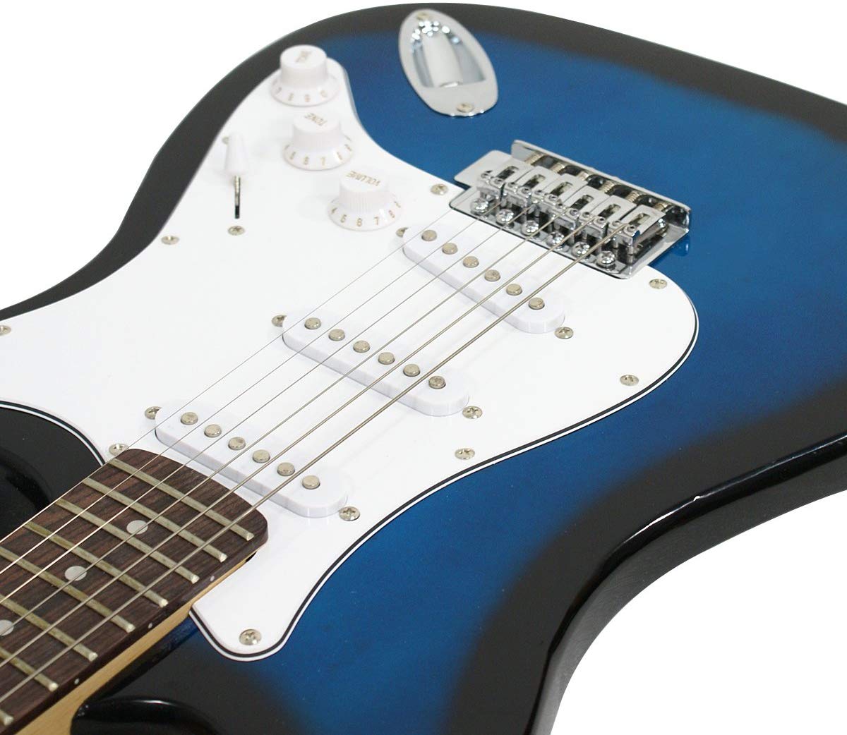 ZenStyle 39in Full Size Electric Guitar Starter Kit Blue photo 6