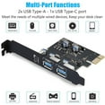 thumbnail image 4 of Desktop PC USB Expansion Card, PCIe to USB3.0 with 18W Fast Charging, 3 port, 4 of 8