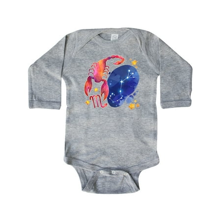 

Inktastic Scorpio Constellation Zodiac Sign Illustration Gift Baby Boy or Baby Girl Long Sleeve Bodysuit