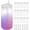 Clear, variant on PETGLE 8 PCS Plastic Snow Globe Tumbler,16 oz Double Wall Tumbler with Pre Drilled Hole,Bulk Snow Globe Cups with Colorful Lip and Straw,DIY Glitter Snowglobe(No gold powder)