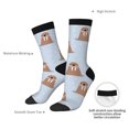 thumbnail image 4 of Balery Playful Walrus Wonders Pattern Crew Socks Unisex– Soft & Breathable Socks for Men & Women, One-Size Fits Most (US 5-11), Comfortable & Durable for Daily Wear, 4 of 6