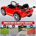thumbnail image 4 of Xuanlur 12V Licensed Ford GT Kids Ride on Toy, 12V Battery Powered Electric Car w/Remote Control, 4-Wheel Suspension, 3 Speed, Battery Display, LED Lights, Ride on Car for Toddler 1-5 Years, Red, 4 of 7