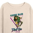 thumbnail image 3 of Gremlins - Dapper Gremlin - Green Hair Don't Care - Women's Lightweight French Terry Long Sleeve Shirt, 3 of 5