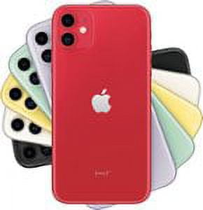 Restored Apple iPhone 11 - T-Mobile - 64 GB Red (Refurbished)