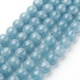 thumbnail image 2 of 10Strand Natural Blue Quartz Beads Strands Dyed Round 8mm Hole: 1mm about 46~50pcs/strand 15 inch, 2 of 5