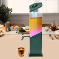 thumbnail image 4 of 3L Beer Dispenser Tower Dispenser Tabletop Beer Dispenser with Ice Tube & Light, 4 of 22
