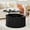 Black, variant on Wirrytor Rattan Round Coffee Table with 2-Tier Wood Storage, Circular Table, Round Storage Table,Black