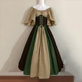 thumbnail image 5 of Vestido gótico de vendaje para mujer, vestido de tirantes finos con mangas con volantes, vestido de noche Formal con cuello redondo, vestido largo gótico para mujer 2023, 5 of 5