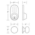 thumbnail image 3 of Keyless Entry Deadbolt and Door Knob Lock Combo Pack with Electronic Digital KeypaD Antique Brass, 3 of 3