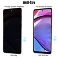 thumbnail image 4 of UZWZW (3+3) for Motorola Moto G Power 5G (2023) Privacy Screen Protector Tempered Glass with Camera Lens Protector, 4 of 7