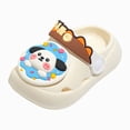 thumbnail image 3 of KPOPLK Toddler Slides Slipper Boys & Girls Slide Sandals for Kids Flip Flops Comfy Shower Slippers Quick Drying Pool Beach Garden Shoes Size 9,White, 3 of 7